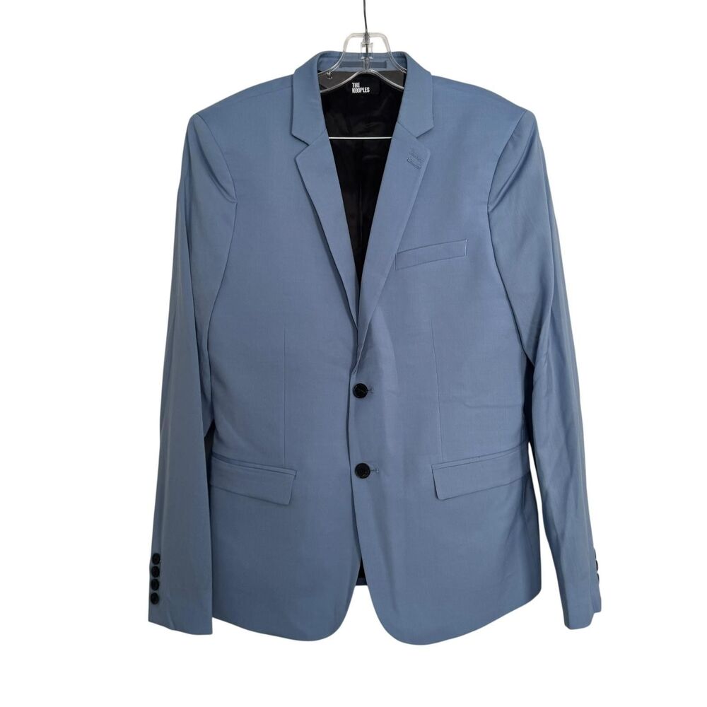 The Kooples Blazer Jacket Mens US 36/ EU 46 Blue 100% Wool 2 Button Lined $465